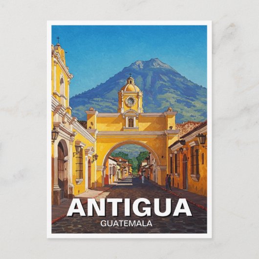Carte Postale Antigua Guatemala Travel (Devant)
