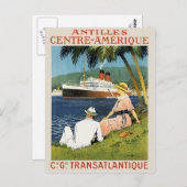 Carte Postale Antilles Centre-Amérique (Devant / Derrière)