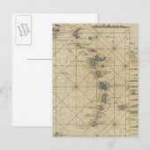 Carte Postale Antilles, îles Charibbee (Devant / Derrière)