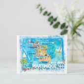 Carte Postale Antilles martiniquaises Illustré Voyage dans les C (Debout devant)