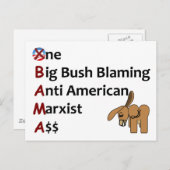 Carte Postale AntiObama (Devant / Derrière)