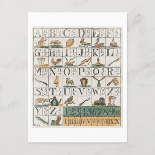 Carte postale Antique Alphabet Flash