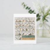 Carte postale Antique Alphabet Flash (Debout devant)