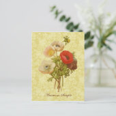 Carte Postale Antique Anemone Botanique (Debout devant)