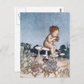 Carte Postale Antique Arthur Rackham Peter Pan (Devant / Derrière)