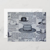 Carte Postale Antique Casquettes (Devant / Derrière)