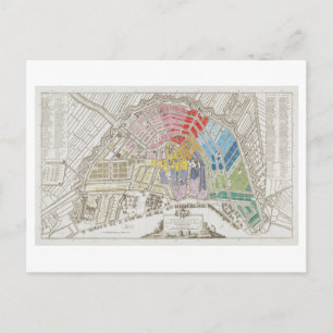 Carte postale antique d'Amsterdam