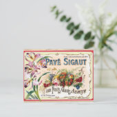 Carte Postale Antique Étiquette PostCard (Debout devant)