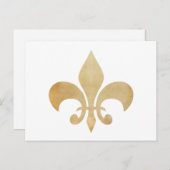 Carte Postale Antique Fleur de Lis Postcard (Devant / Derrière)