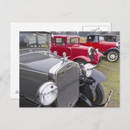 Carte Postale Antique Ford (Devant / Derrière)