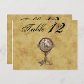 Carte Postale Antique Globe, BG déprimé Numéro de tableau (Devant / Derrière)