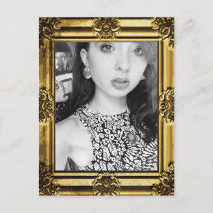 Carte postale Antique Gold Frame pour votre photo