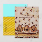 CARTE POSTALE ANTIQUE HONEY BEE BEEKEEPER, MAINTIEN DES OEUVRES (Devant / Derrière)