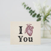 Carte Postale Antique I Heart You (Debout devant)