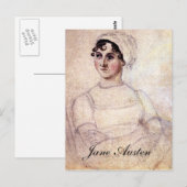 Carte Postale Antique Jane Austen Portrait (Devant / Derrière)