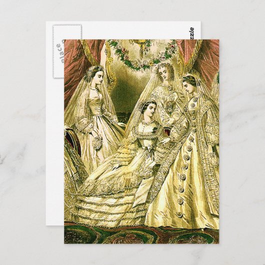 Carte Postale Antique Mariage (Devant / Derrière)