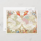 Carte postale Antique Monde c1694 (Devant / Derrière)