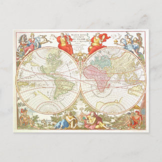 Carte postale Antique Monde c1694