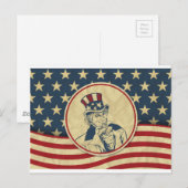 Carte Postale antique oncle sam (Devant / Derrière)