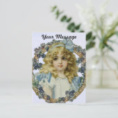 Carte Postale Antique Petite fille Portrait enfant Beau (Debout devant)