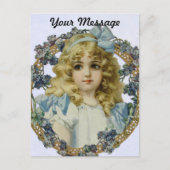 Carte Postale Antique Petite fille Portrait enfant Beau (Devant)