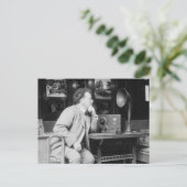 Carte Postale Antique Radio, début des années 1900 (Debout devant)