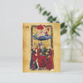 CARTE POSTALE ANTIQUE RENAISSANCE TAROTS 6 / LES LOVERS (Debout devant)