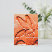 CARTE POSTALE ANTIQUE ROUGE EGYPTIEN HONEY BEE BEEKEEPER (Debout devant)