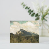 Carte Postale Antique rustique Mont Rundle (Debout devant)