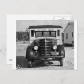 Carte Postale Antique School Bus, Greensboro, Géorgie, 1941 (Devant / Derrière)