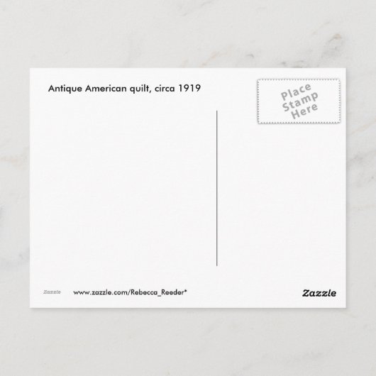 Carte Postale Antique surface composée (Dos)