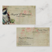 Carte postale antique vintage d'oiseau (Devant / Derrière)