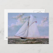Carte Postale Antique voilier Slot Yacht Voilier Ocean (Devant / Derrière)