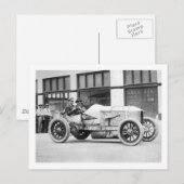 Carte Postale Antique voiture de course, années 1910 (Devant / Derrière)