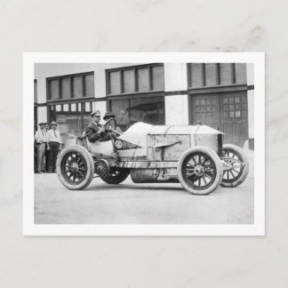 Carte Postale Antique voiture de course, années 1910