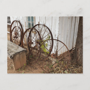 Carte Postale Antique Wagon Wheels