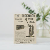 Carte Postale Antique Wind Mill The Tuckwood Whitewater Wis 1889 (Debout devant)