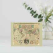 Carte Postale Antique World Map by Carington Bowles, environ 178 (Debout devant)