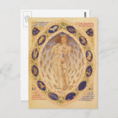 Carte Postale Antique Zodiaque céleste, Astrologie Vintage (Devant / Derrière)
