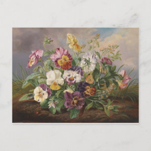 Carte Postale Anton Mollis Vintage Pansy