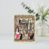 Carte Postale Anton Pieck - Magasin de chimiste (Debout devant)