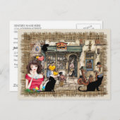 Carte Postale Anton Pieck - Magasin de chimiste (Devant / Derrière)