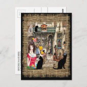 Carte Postale Anton Pieck - Magasin de chimiste (Devant / Derrière)