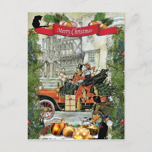 Carte postale Anton Pieck "Wealthy Shoppers" (Devant)