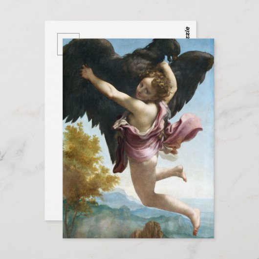 Carte Postale Antonio Allegri, Correggio - L'enlèvement (Devant / Derrière)