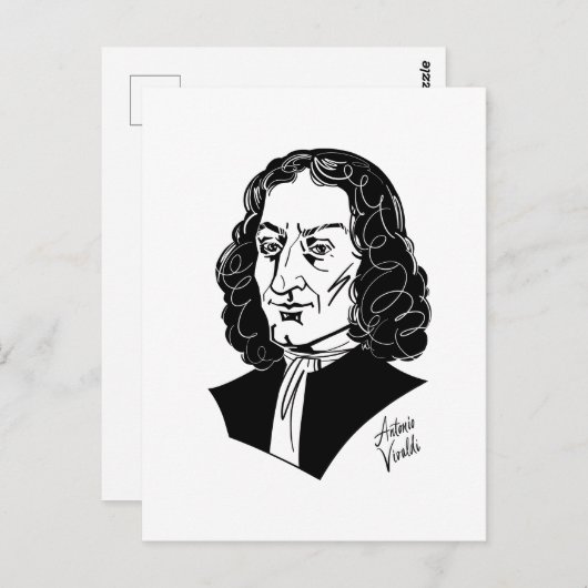 Carte Postale Antonio Vivaldi (Devant / Derrière)