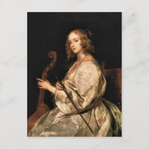 Carte Postale Antoon van Dyck - Portrait de Marie Ruthven femme
