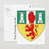 Carte Postale Antrim arms, Irlande (Devant / Derrière)