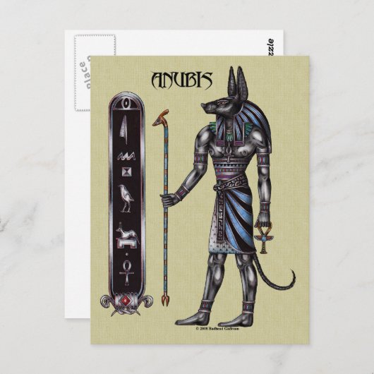 Carte postale Anubis (Devant / Derrière)