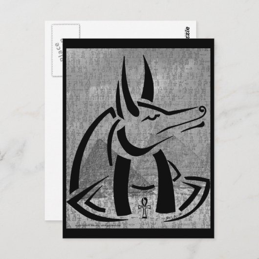 Carte postale Anubis (Devant / Derrière)